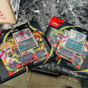 Pokemon Phantasma Card Pack Set with Red and Black Accents